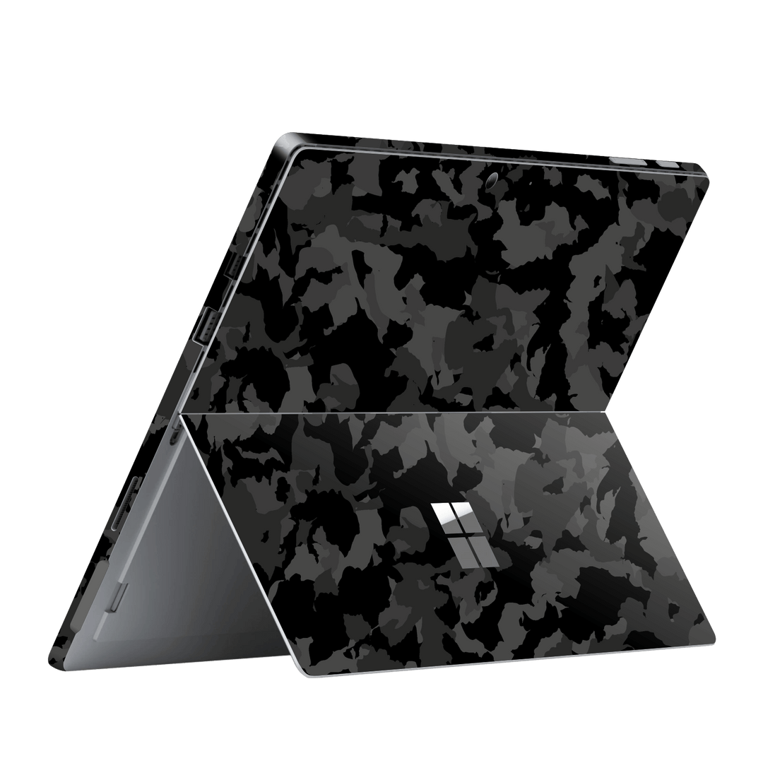 Microsoft Surface Pro 6 Print Printed Custom Signature Camouflage DARK SLATE Skin Wrap Sticker Decal Cover Protector by EasySkinz