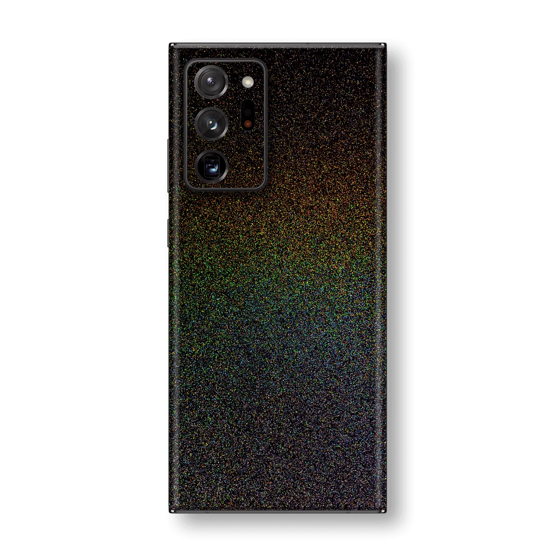 Samsung Galaxy NOTE 20 ULTRA Glossy GALAXY Black Milky Way Rainbow Sparkling Metallic Skin Wrap Sticker Decal Cover Protector by EasySkinz