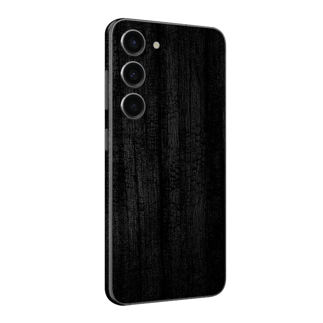 Samsung Galaxy S23+ PLUS Luxuria Black Charcoal Coal Stone Black Dragon 3D Textured Skin Wrap Decal Cover Protector by EasySkinz | EasySkinz.com