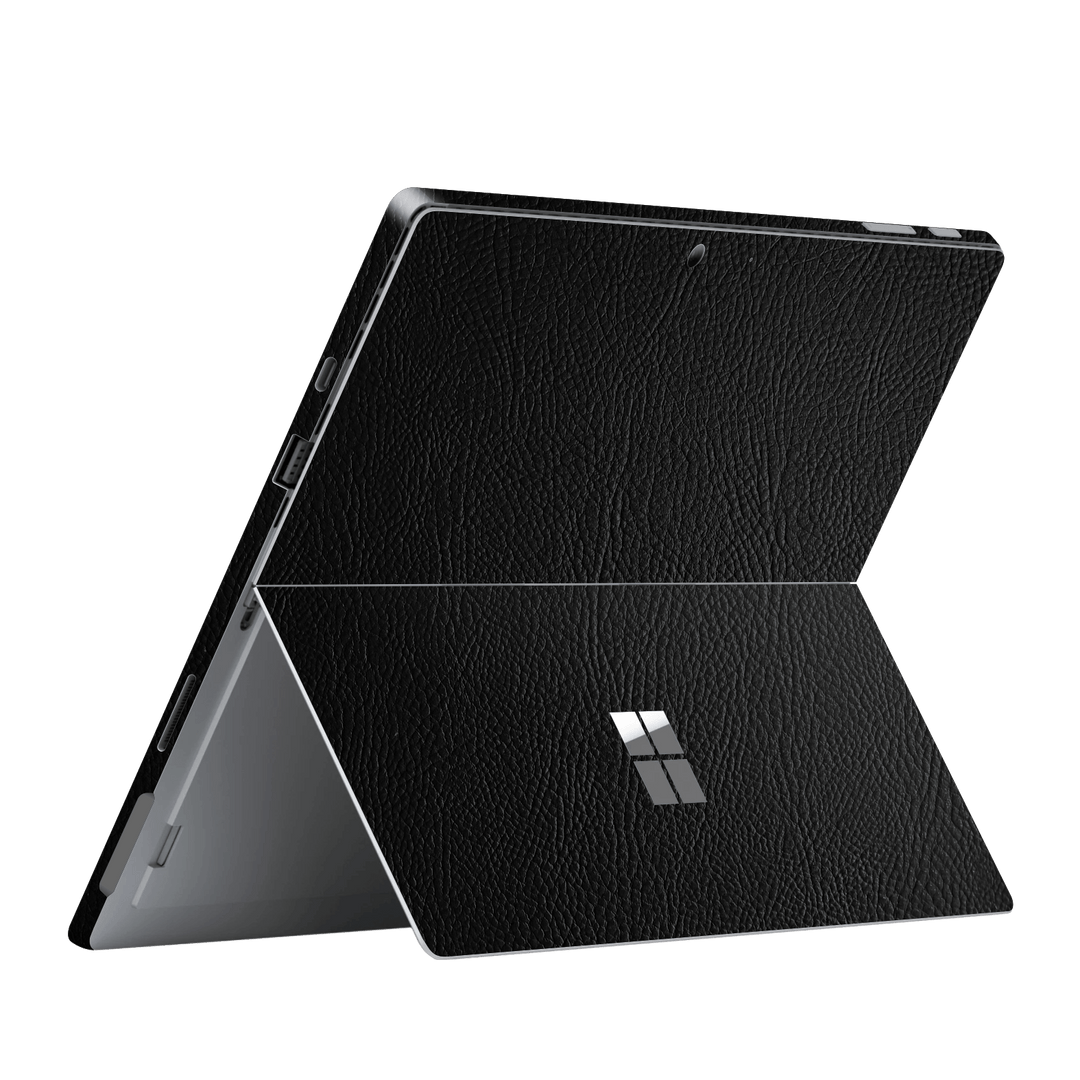 Microsoft Surface Pro 7 Luxuria Riders Black Leather Jacket 3D Textured Skin Wrap Decal Cover Protector by EasySkinz | EasySkinz.com