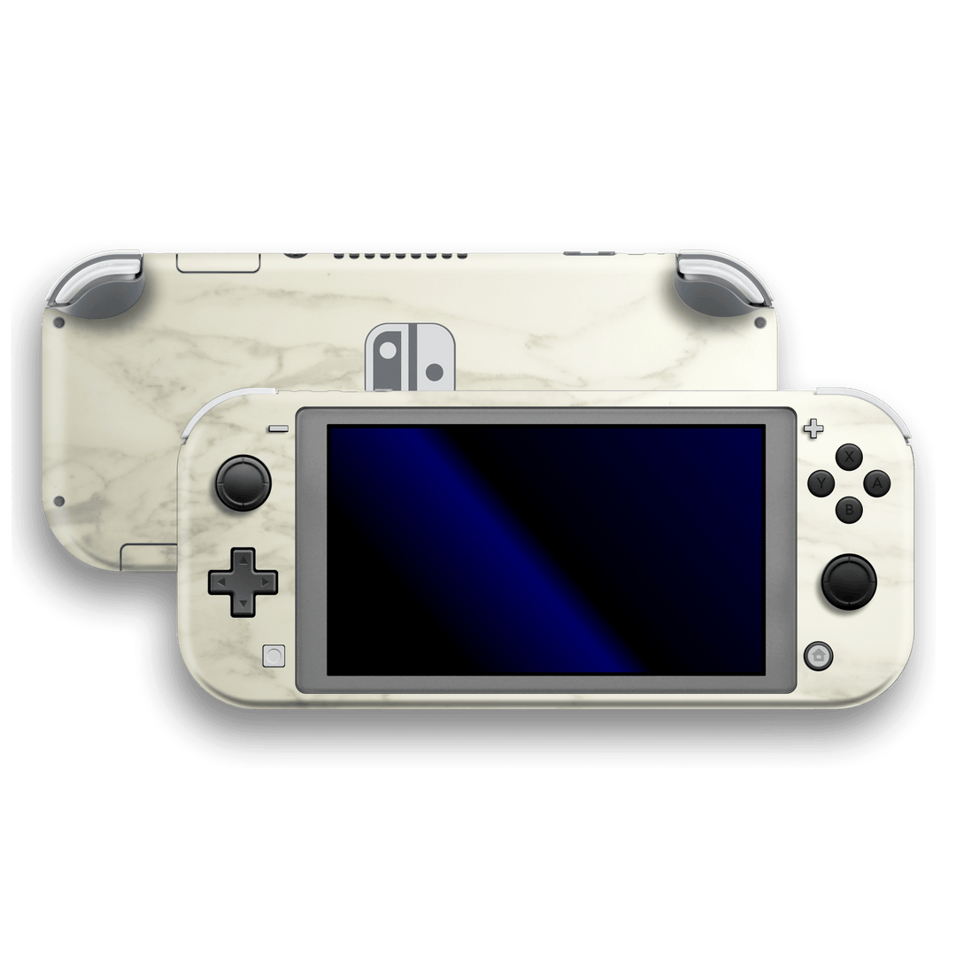 Nintendo Switch LITE Luxuria White MARBLE Skin Wrap Sticker Decal Cover Protector by EasySkinz