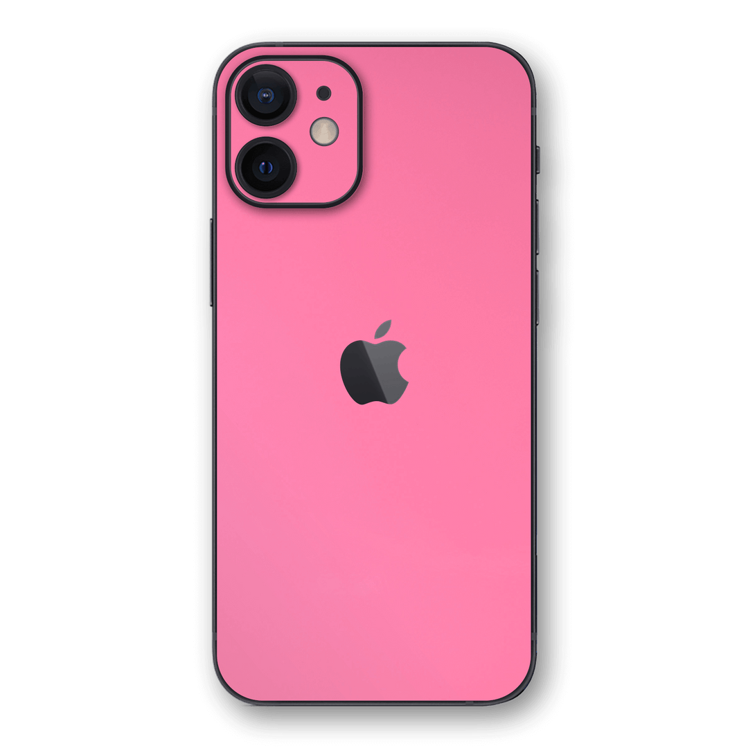 iPhone 12 mini Hot Pink Gloss Finish Skin Wrap Sticker Decal Cover Protector by EasySkinz