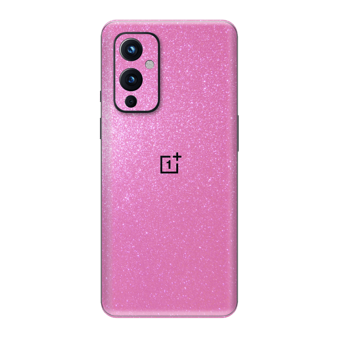OnePlus 9 Diamond Pink Shimmering Sparkling Glitter Skin Wrap Sticker Decal Cover Protector by EasySkinz