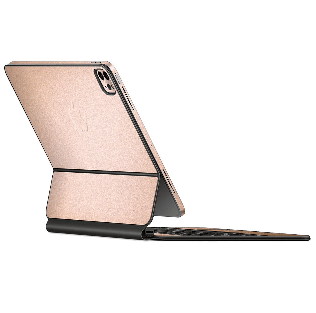 Magic Keyboard for iPad Pro 11" M1 (3rd Gen, 2021) Luxuria Rose Gold Metallic 3D Textured Skin Wrap Sticker Decal Cover Protector by EasySkinz | EasySkinz.com